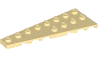 Wedge Plate 8 x 3, 8° Left in Tan