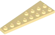 Wedge Plate 8 x 3, 8° Right in Tan