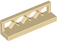 Fence Lattice 1 x 4 x 1 in Tan