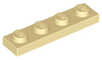 Plate 1 x 4 in Tan