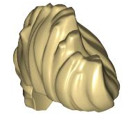Hair Mohawk Wavy in Tan