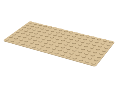 Baseplate 8 x 16 in Tan