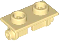 Hinge Brick 1 x 2 Top Plate Thin in Tan