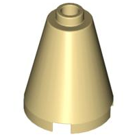 Cone 2 x 2 x 2, Open Stud in Tan