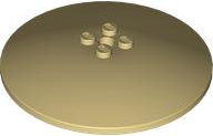 Dish 8 x 8 Inverted [Radar], Solid Studs, Rounded Anti-stud Underside in Tan