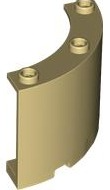 Panel 4 x 4 x 3 Quarter Cylinder in Tan