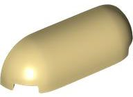 Brick Round, Curved Triple 1 x 4 x 1 in Tan