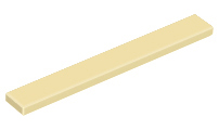 Tile 1 x 8 with Groove in Tan