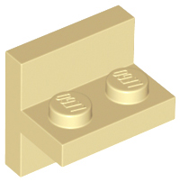 Bracket 2 x 2 with 1 x 2 Vertical Studs in Tan