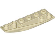 Brick Wedged, Curved Inverted 6 x 2 Left in Tan