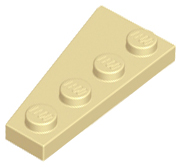 Wedge Plate 4 x 2 Right in Tan