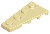 Wedge Plate 4 x 2 Left in Tan