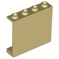 Panel 1 x 4 x 3 [Hollow Studs] in Tan