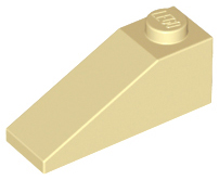 Brick Sloped 33° 3 x 1 in Tan