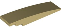 Brick Curved 8 x 2 No Studs in Tan