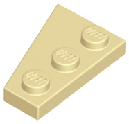 Wedge Plate 3 x 2 Right in Tan