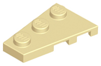 Wedge Plate 3 x 2 Left in Tan