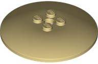 Dish 6 x 6 Inverted (Radar) with Solid Studs in Tan