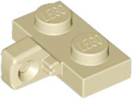 Hinge Plate 1 x 2 Locking with 1 Finger on Side, without Groove in Tan