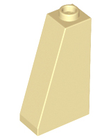 Brick Sloped 75° 2 x 1 x 3 with Hollow Stud in Tan