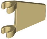 Flag 2 x 2 Trapezoid with Flat Area between Clips in Tan