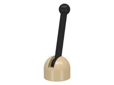Lever Small Base with Black Lever in Tan