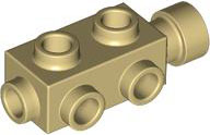 Brick Special 1 x 2 x 2/3 with Studs on Sides in Tan