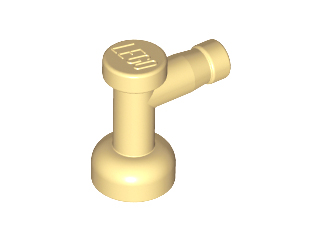 Tap 1 x 1 without Hole in Spout in Tan