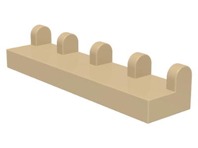 Hinge Tile 1 x 4 in Tan