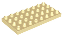 Duplo Plate 4 x 8 in Tan
