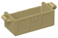 Treasure Chest Bottom without Rear Slots in Tan