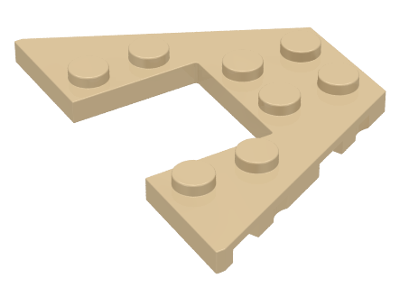 Wedge Plate 4 x 6 in Tan