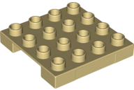 Duplo Loading Pallet 4 x 4 Indented Side in Tan