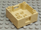 Duplo Container Box 4 x 4 with Studs on Corners in Tan