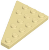 Wedge Plate 6 x 4 Right in Tan