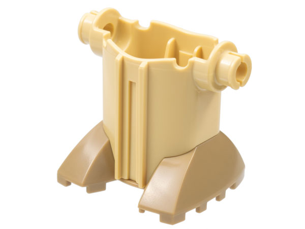 Large Figure Torso and Legs, with Dark Tan Feet in Tan