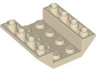 Brick Sloped Inverted 45° 4 x 4 Double with 4 x 2 Recessed in Tan