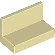 Panel 1 x 2 x 1 [Square Corners] in Tan