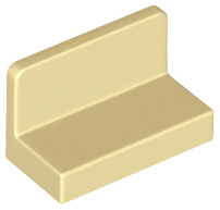 Panel 1 x 2 x 1 [Rounded Corners] in Tan