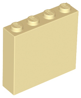 Brick 1 x 4 x 3 in Tan