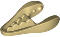 Animal Body Part, Dinosaur, Dilophosaurus / Gallimimus Lower Jaw with Teeth [Plain] in Tan