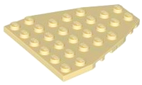 Wedge Plate 7 x 6 Boat Bow with Stud Notches in Tan