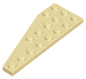 Wedge Plate 8 x 3, 22° Right in Tan