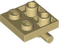 Plate Special 2 x 2 with Horizontal T-Bar Underneath in Tan