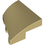 Brick Wedged, Curved 2 x 2 with Stud Notch Right in Tan