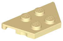 Wedge Plate 2 x 4 in Tan