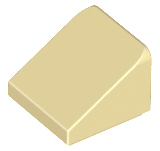 Brick Sloped 30° 1 x 1 x 2/3 (Cheese Slope) in Tan