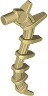 Plant / Creature Body Part, Vine / Tail / Tentacle / Bionicle Spine, Spiky in Tan
