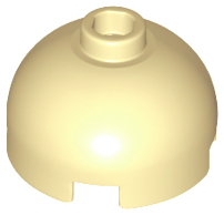 Brick Round 2 x 2 Dome Top, Vented Stud in Tan