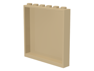 Panel 1 x 6 x 5 in Tan